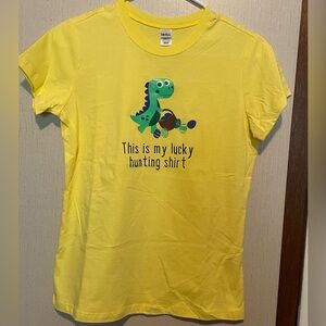 Bella Bright Yellow Dinosaur Tee